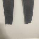 Harper Women’s Skinny Jeans Gray Wash Size 27 Fringe Hems Photo 2