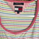 Tommy Hilfiger Vintage Y2K  Pastel Stripe Tank Top SZ XL Early 2000s Photo 2