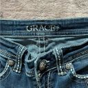 GRACE IN LA  Skinny Jeans Womens Denim Dark Wash Low Size 26 Photo 3