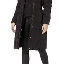 Cole Haan  Signature Black Down Feather‎ Taffeta Bib Puffer Coat size Large Photo 0