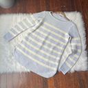 J.Jill Blue & Cream Striped Sweater by  size small Photo 3