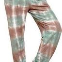 Lulus  Iconic Moves Joggers Green Size M NWT Boho Loungewear Tie Dye Athleisure Photo 0