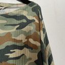 ee:some  Dolhman Sleeve Oversized Wide Neck Sweatshirt Camo Print Small Photo 3