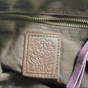 Lucky Brand Lucky Vintage Large Suede/Canvas Adjustable Strap Exquisite Patchwork Tote/Bag Photo 4