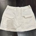 white mini cargo skirt Size L Photo 0