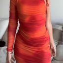 Camila Coelho Brand new  Seri Mini Dress Orange Tie Dye Size Small Photo 4