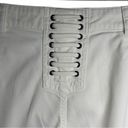 ALC Frank A.L.C. Flynn Off-White High-Waisted Wide Leg Lace-Up Pants Size 10 Photo 10