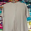 Fabletics  gray mesh collar split back Athletic Workout Shirt Top Size Small Photo 9