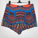 Alexis Tribal Aztec Boho Multicolored High Rise Shorts Photo 3