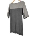 Talbots  Merino Wool Sweater Womens Color Block Sweater Dress Gray Petite S Photo 5