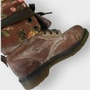 Dr. Martens  Triumph Fold Over Boots Distressed Brown Floral Size 8 UK 6 Leather Photo 6