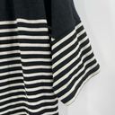 Max Studio  Top Size Medium Boxy Black White Stripe Casual Business Office NWT Photo 6