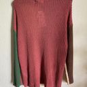 Band of Gypsies NWT  Rosa Color Block Knit Sweater Size S Photo 4