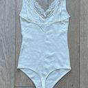 Abercrombie & Fitch Abercrombie white lace v-neck bodysuit Photo 1