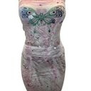 Grail Y2k 100% Cotton Strapless Butterfly Print Dress Size XS Made in USA New Photo 0