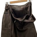 Bagatelle NWT  Collection Dark Brown Faux Leather Belted Pencil Skirt Size 4 NEW Photo 5