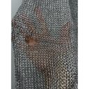 Meshki  SilverShimmer Catalina Longline Knit Metallic Carigan Swim Coverup Size L Photo 8