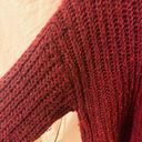 American Eagle Oversized Maroon Sweater Photo 3