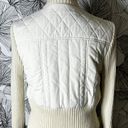 BCBGMAXAZRIA Puffer Knit Jacket In Cream Photo 3