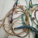 Pura Vida 15 Piece  Bracelet Lot Mixed Bundle Braided Charm Waxed String Beaded Photo 5