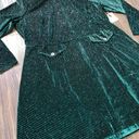 Unique Vintage SMAK PARLOUR Green Sparkly Velvet Mock Neck Dress NWT | 4XL | Photo 3