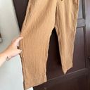 J.Jill  | Relaxed Cotton Double Gauze Pull on Cropped Pants | Size Large Petite Photo 4