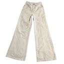 Cotton On  Jeans Womens Size 2 White Long Wide Leg Flare High Rise Denim Pants Photo 0