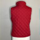 Free Country  Reversible Quilted & Microfleece Zip Front Vest Red Black Photo 2