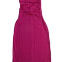 Reformation NWT  Breslin Midi in Pink Sparkle Ruched Knit Tank Dress L $178 Photo 1