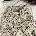 ZARA Cream layered polka dot mini skirt  Photo 1