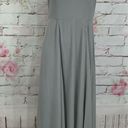 Fame and Partners  halter mock neck medium gray gown Photo 0