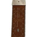 Blazin Roxx  Belt Brown Western Rodeo Bling Rhinestone Big Buckle Womens Large Photo 5