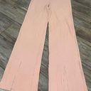 n:philanthropy  NWOT High Rise Pink Ribbed Flare Pants Size Small Photo 0