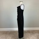 Laundry by Shelli Segal  Women's Cocktail Dress Size 12 Black Velvet Midi Sheath Photo 4