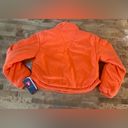 Free People Movement FP MOVEMENT Free People Neon Orange Puffer Jacket Cropped Insulated XS NWT Photo 3