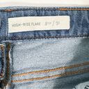Pilcro  High Rise Flare Jeans Raw Hem Size 31 Photo 3