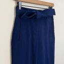 Wilfred - Aritzia Tie-Front Pants Navy Career Business Corporate Work High Rise Photo 3