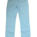 Talbots  Womens Jeans Size 6 Teal Stretch Denim Straight Leg Cotton Blend 32X29 Photo 4