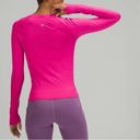 Lululemon  Women’s Size 6 Long Sleeve Swiftly Tech Sonic Pink Race Length New Photo 3