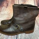 J SHOES Brown Leather Taylor Boots Size 8.5 Photo 2