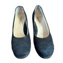 Taryn Rose  Women's Heels Suede Block Round Closed Toe Slip On Shoes Black 8.5 Photo 0