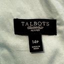 Talbots  Petites V-Neck Surplice Mini Dress Sash Belted Pleated Stretch 14P Women Photo 7