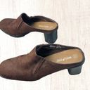 White Stag Vintage Chocolate Brown Fabric Mules/Clogs Wm 10 Photo 0