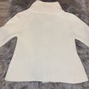 Talbots  Petites cardigan sweater toggle front shaker knit winter white/ivory MP Photo 6