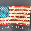 Life is Good  Women’s Large American Flag Crusher Graohic Tee Photo 1