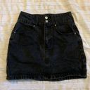 American Eagle Outfitters Denim Black Skirt Photo 0