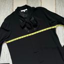 Alexis  Black Bow Tie Neck Long Sleeves Classy Pullover Blouse Women’s Size Large Photo 6