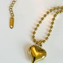 Anthropologie 18K Tarnish Resistant Luxe Heart Necklace Photo 5