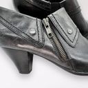 Born Leather Heeled Ankle Boots Black Side Zipper Size 9/40.5 Photo 1