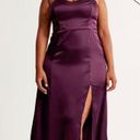 Abercrombie & Fitch Purple MIDI Dress With Slit Photo 0